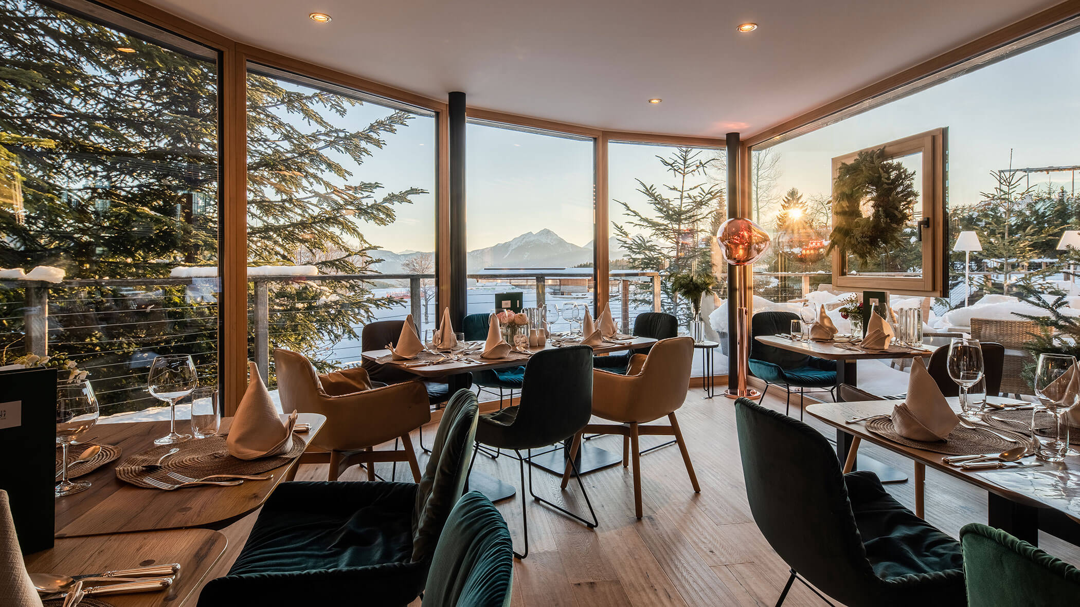 Sala da pranzo dell'Hotel Hizer