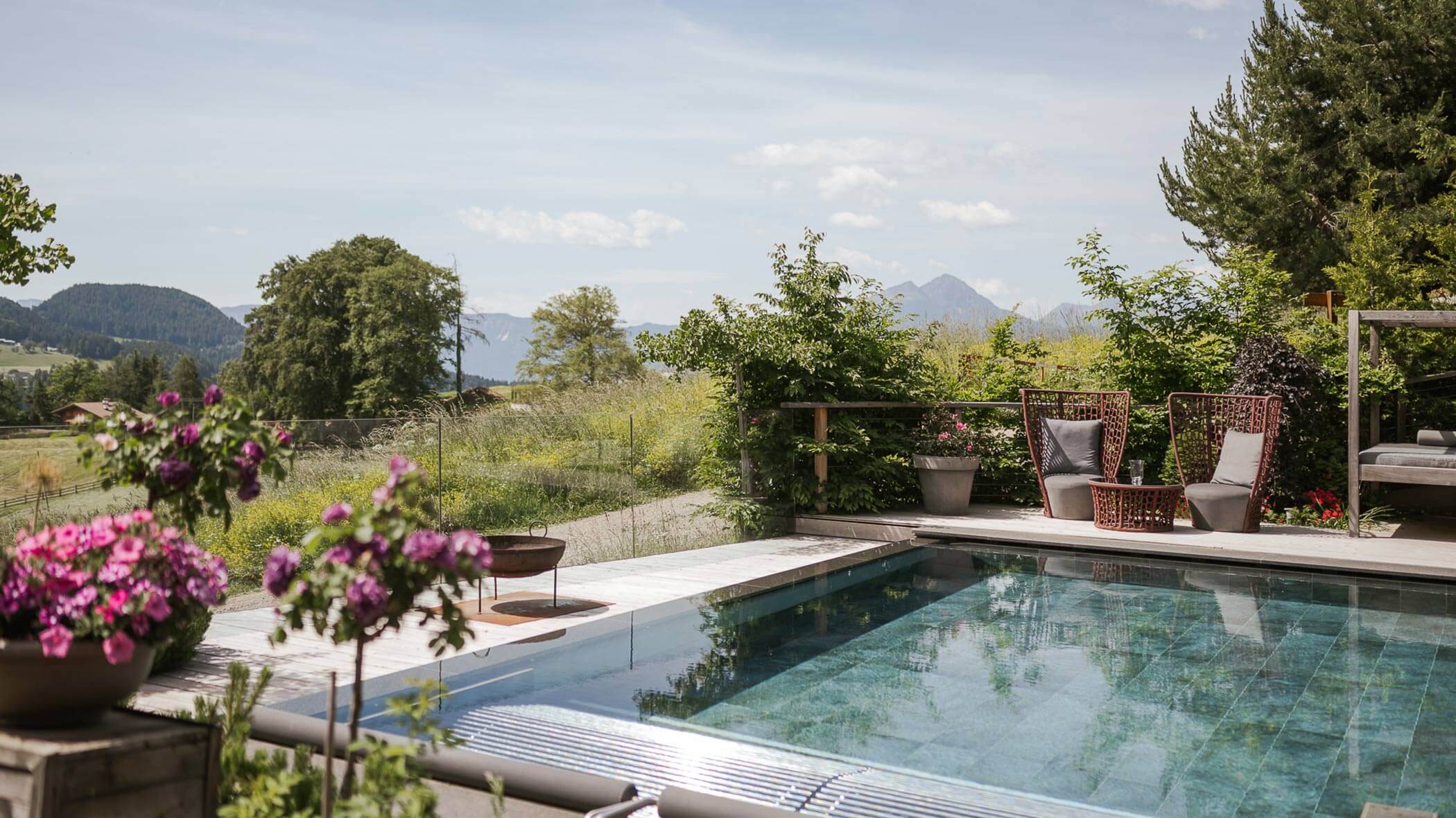 Pool Sommer Hotel Hirzer