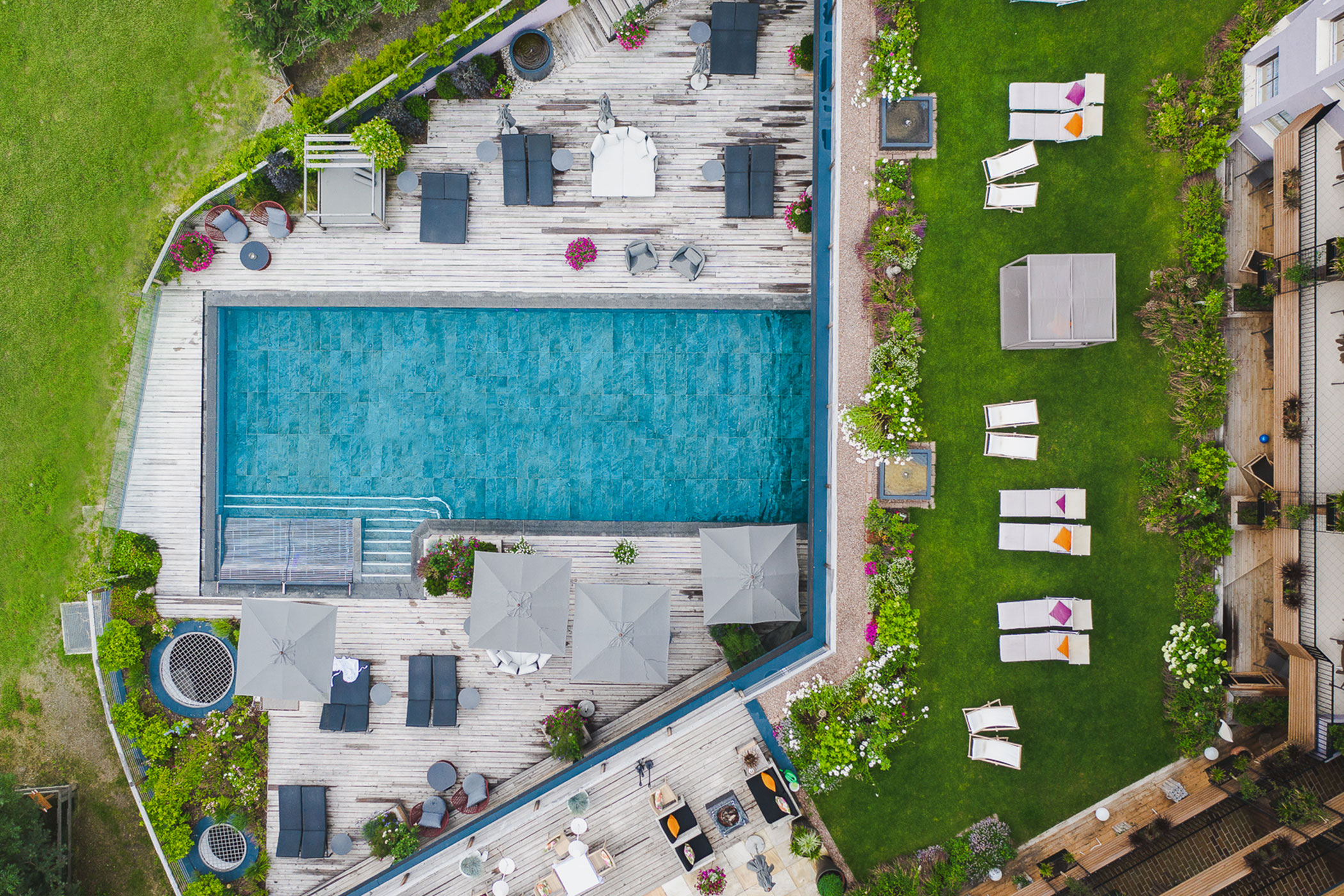 Vogelperspektive Sommer
