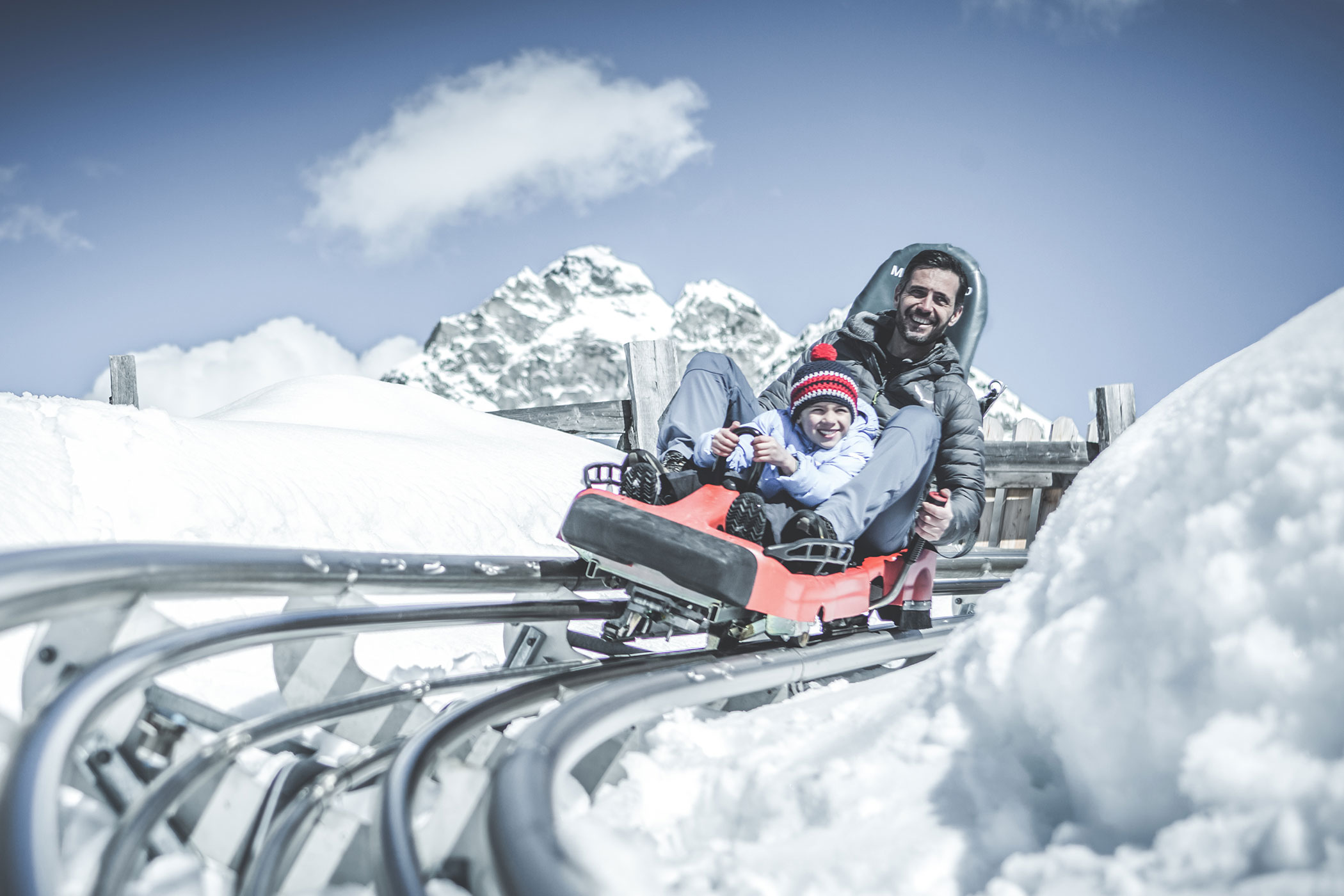 Alpine bob in winter - Hotel Hirzer