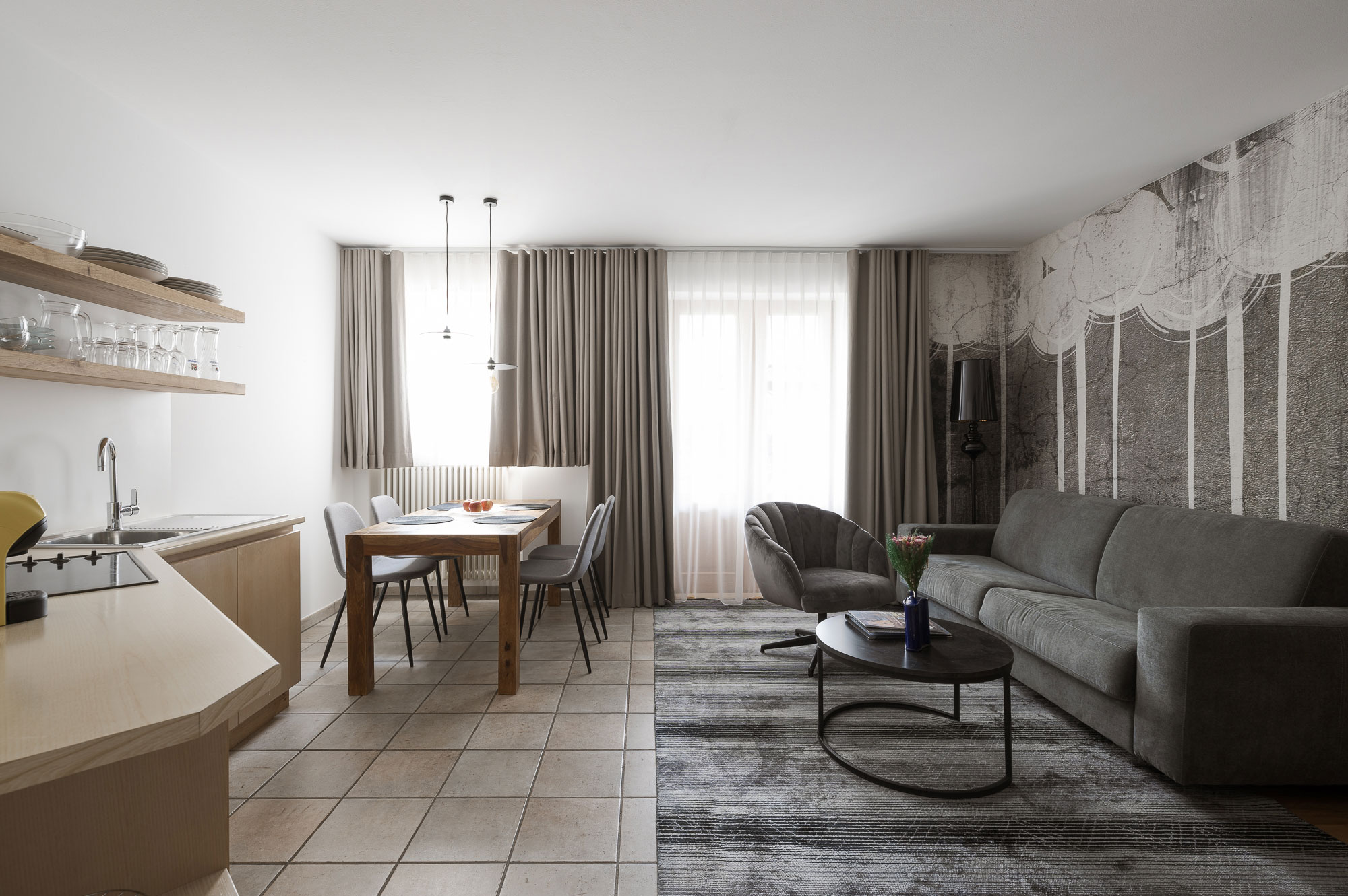 Soggiorno con cucina 