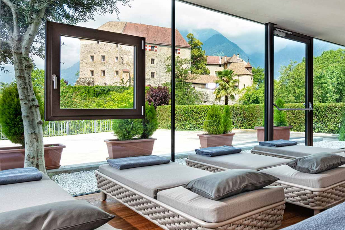 Sala relax con vista