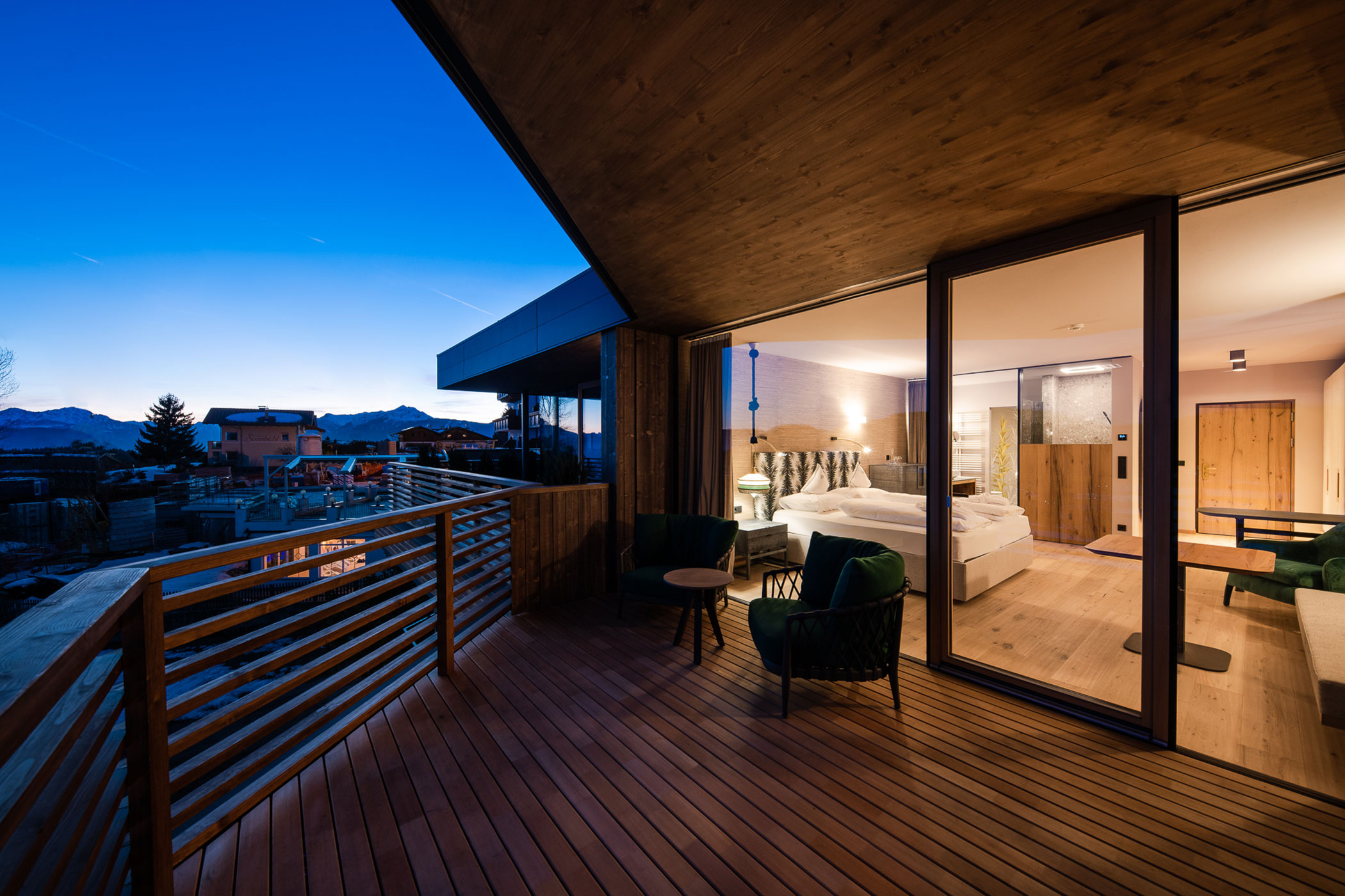 Rooftop-Suite - Abendstimmung