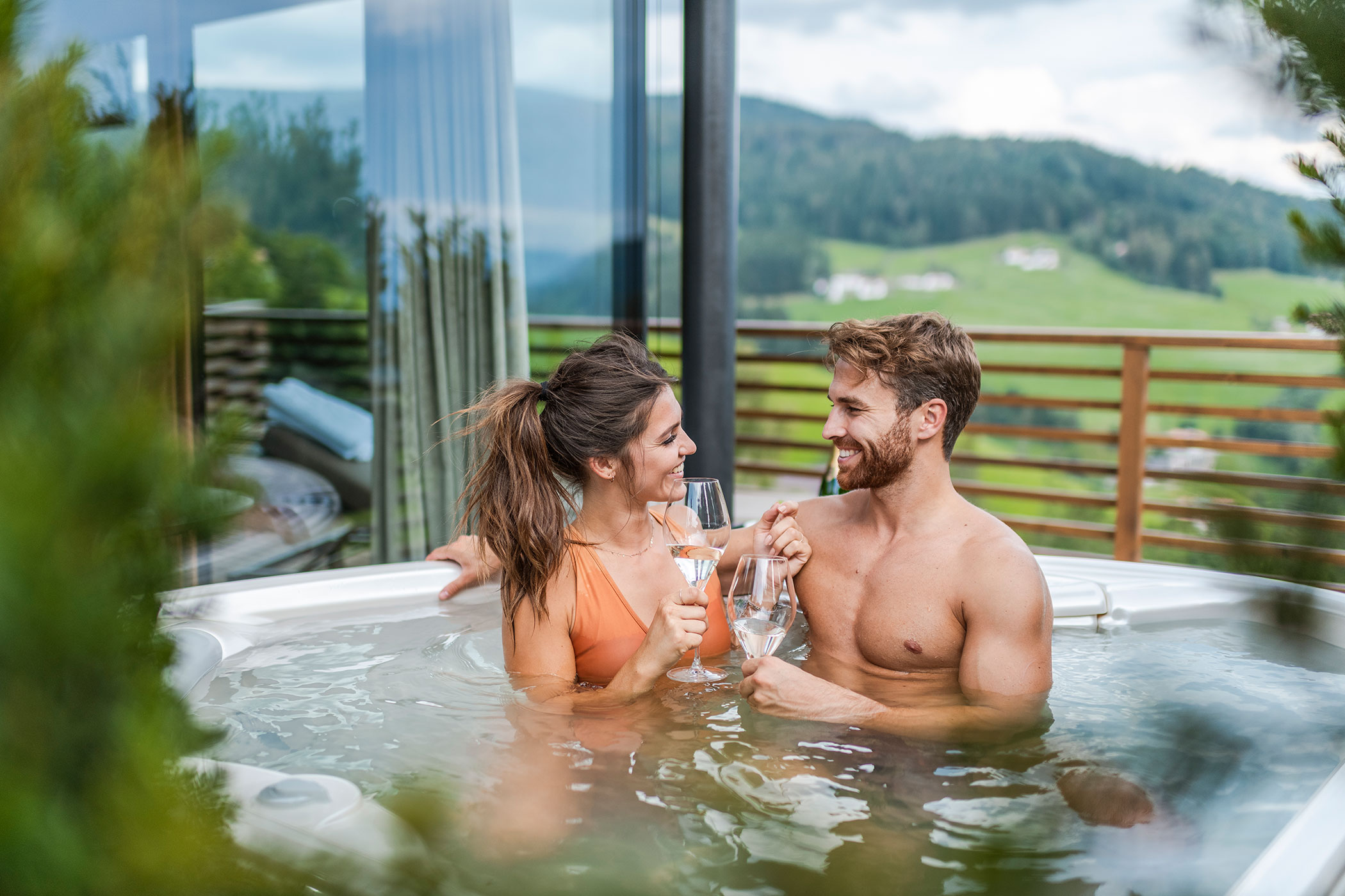 Panorama-Terrasse with Whirlpool Hotel Hirzer