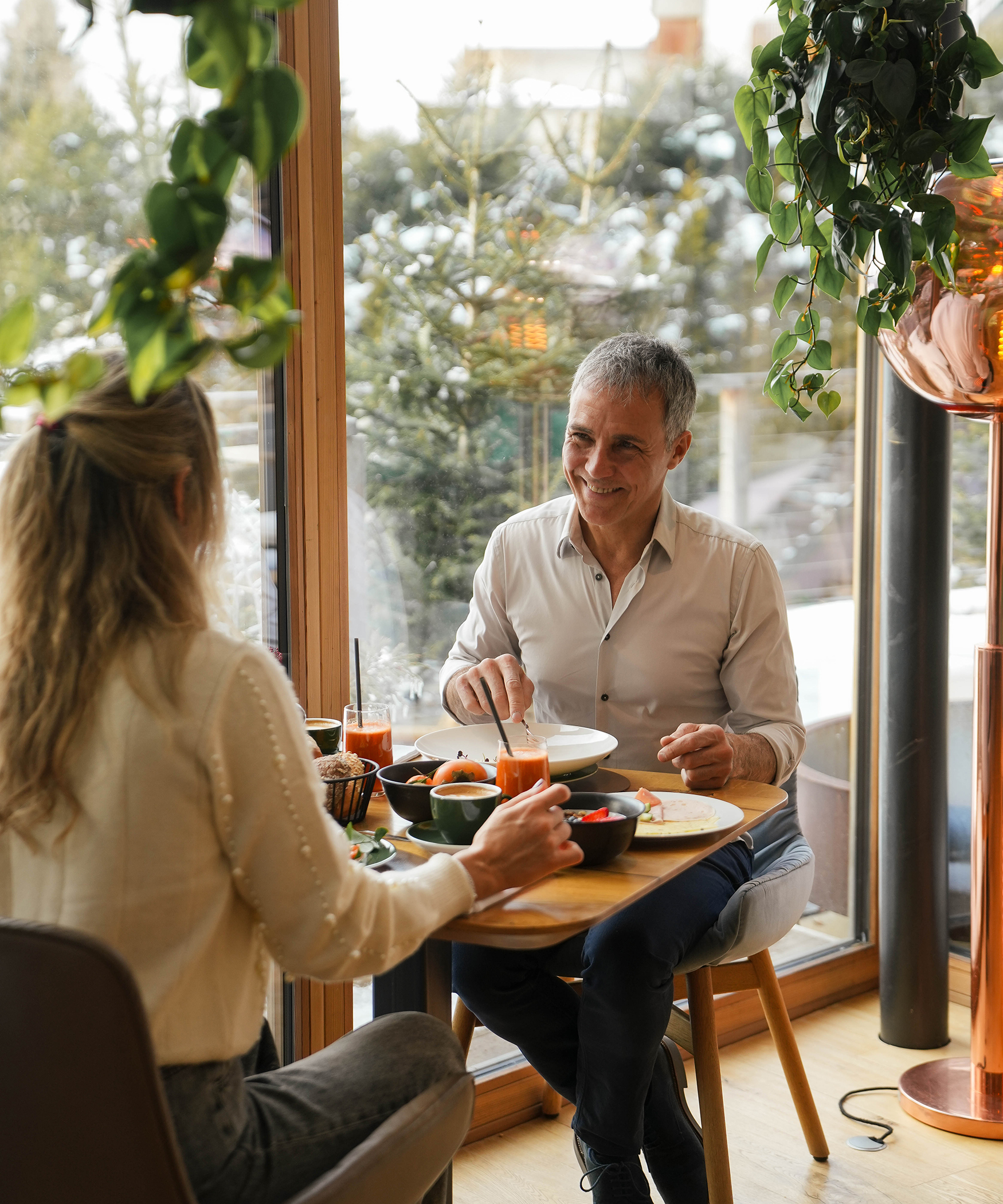 Breakfast buffet with regional delicacies
